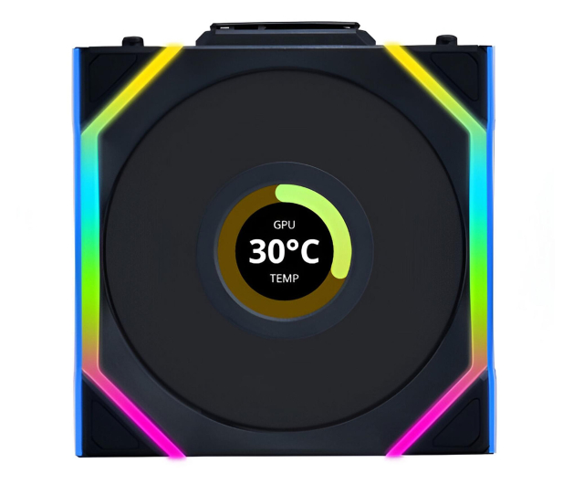 LIAN LI Uni Fan SL Wireless 120 LCD Reverse 120mm - 1332112 - zdjęcie